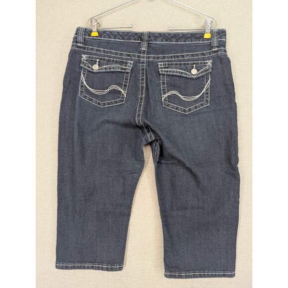 Lee Slender Secret Blue Jean Capri 16 Petite Lower On The Waist -0625D154 - Picture 7 of 8